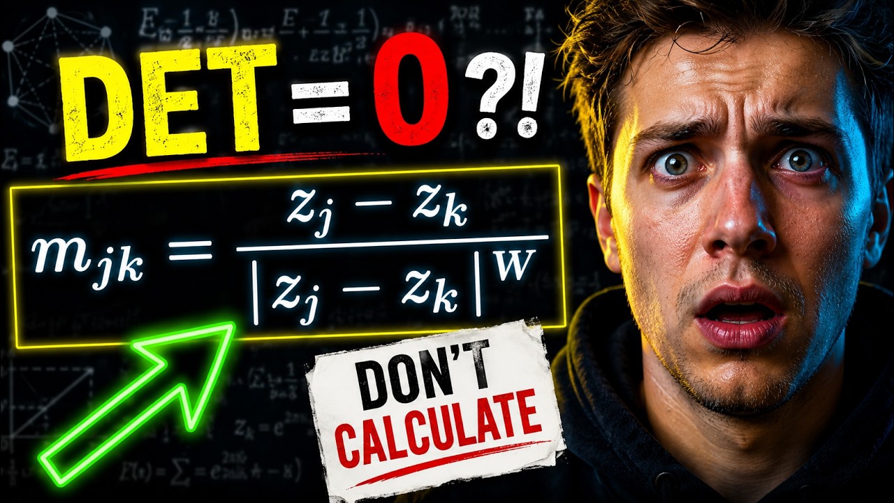 This Determinant Looks Impossible. It's Actually Zero.