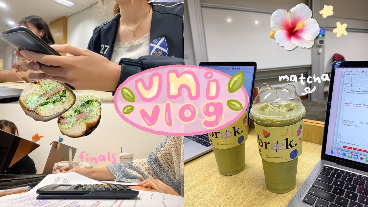 FINALS VLOG🍡: chill library study sessions, 4 papers, friend's bday party ft. Teddy Blake 🧸⊹₊