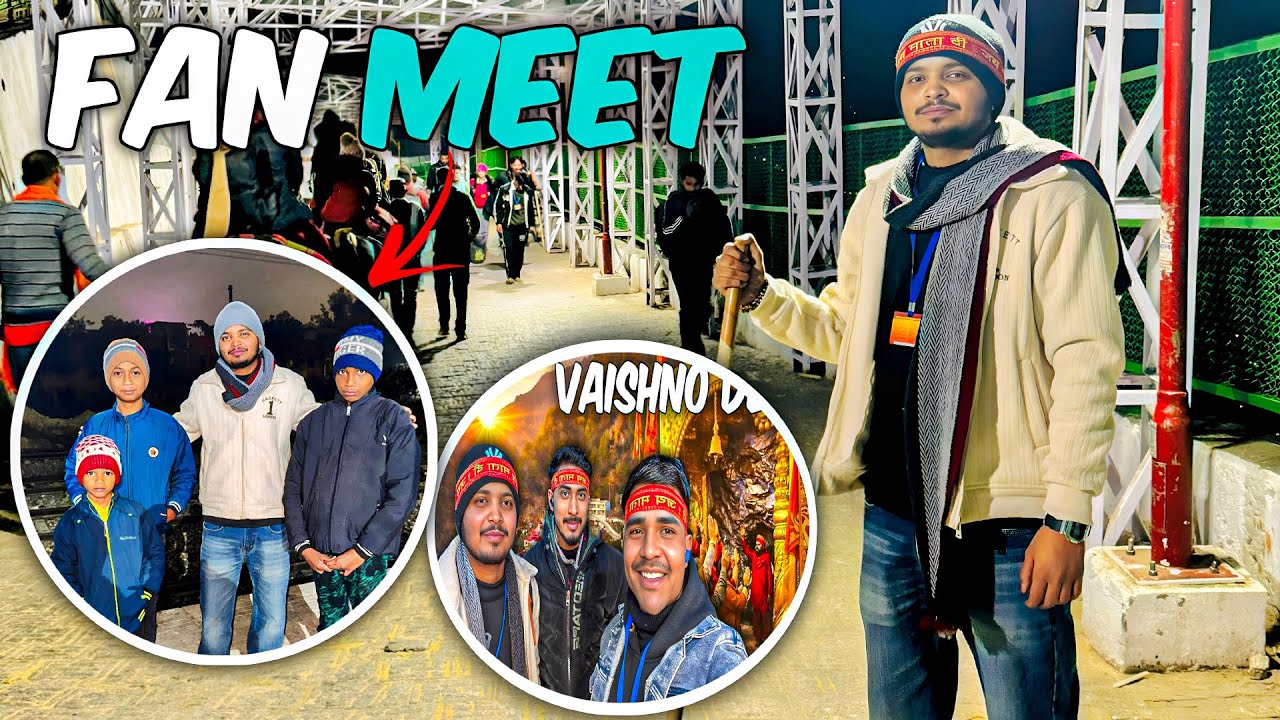 First Time Fan Meet Vaishno Devi Yatra | Crowd Madness + Selfie Time! 🙌 Jai Mata Di
