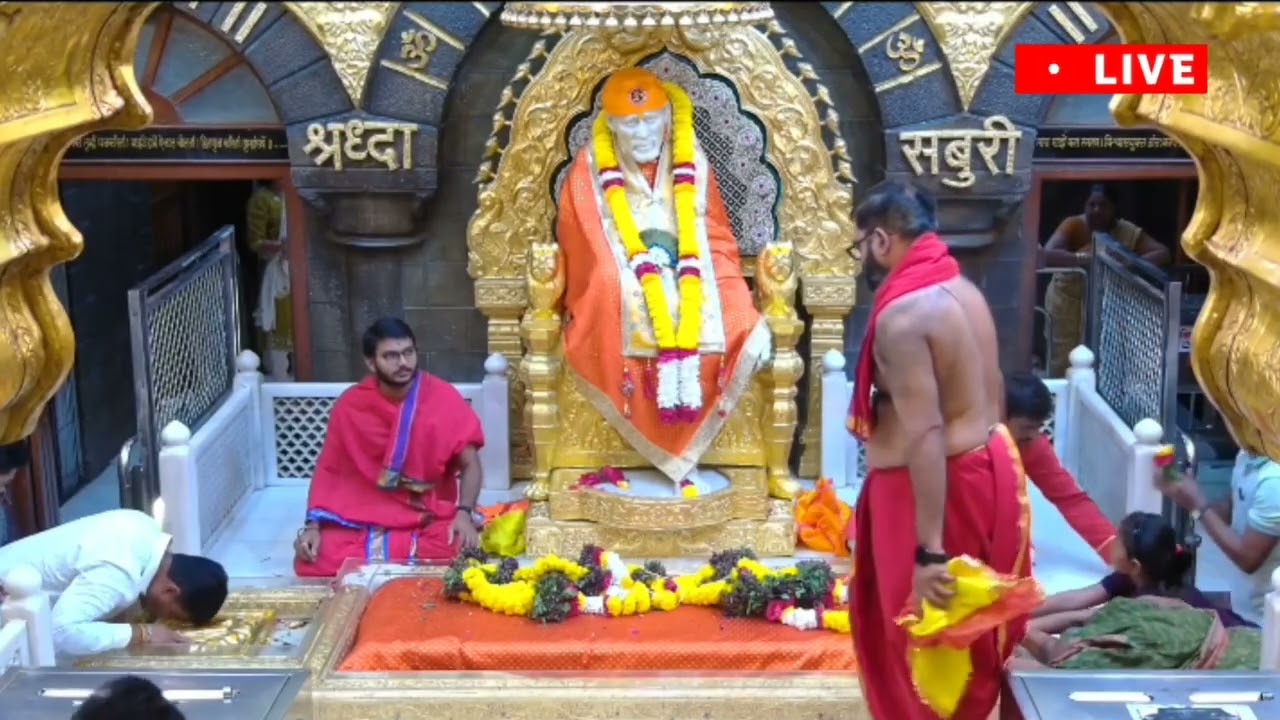 sai baba Sandhya Dhoop Aarti ll Live Darshan ll 10 march 26