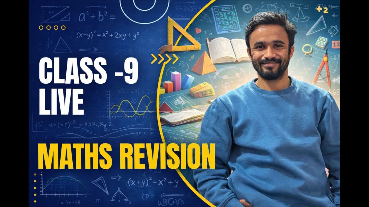 Class 9 Maths Live Revision | Full Syllabus Revision One Shot | CBSE 2026 Exam Preparation