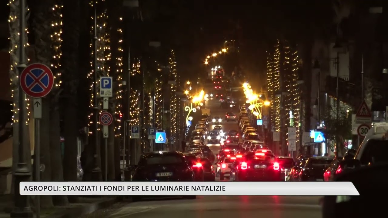 Luci di Natale ad Agropoli: l'Amministrazione stanzia 48.000 euro