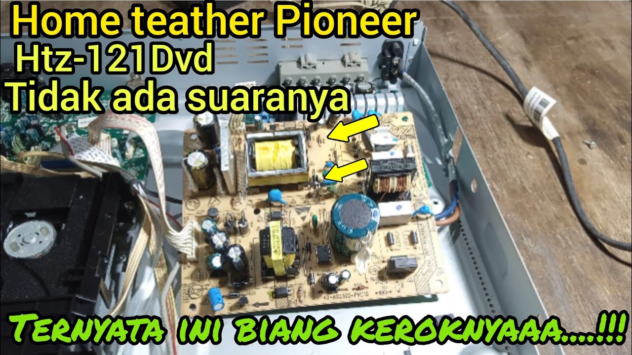 Cara Memperbaiki Home Teather Pioneer Tidak Ada Suara #htz121dvd