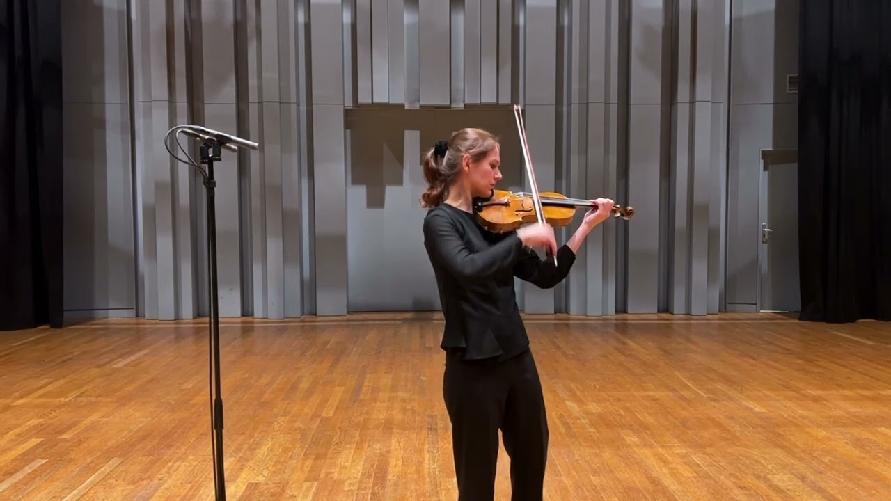 Ysaye Sonate n°1: Elise Bertrand, violon