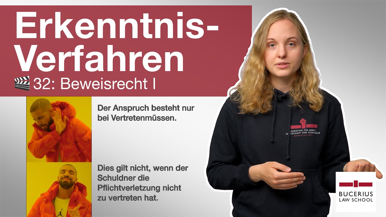 🟨 Beweisrecht I (Darlegungs- und Beweislast, Beweismaß) | 🎬 32 | ZPO-Erkenntnisverfahren