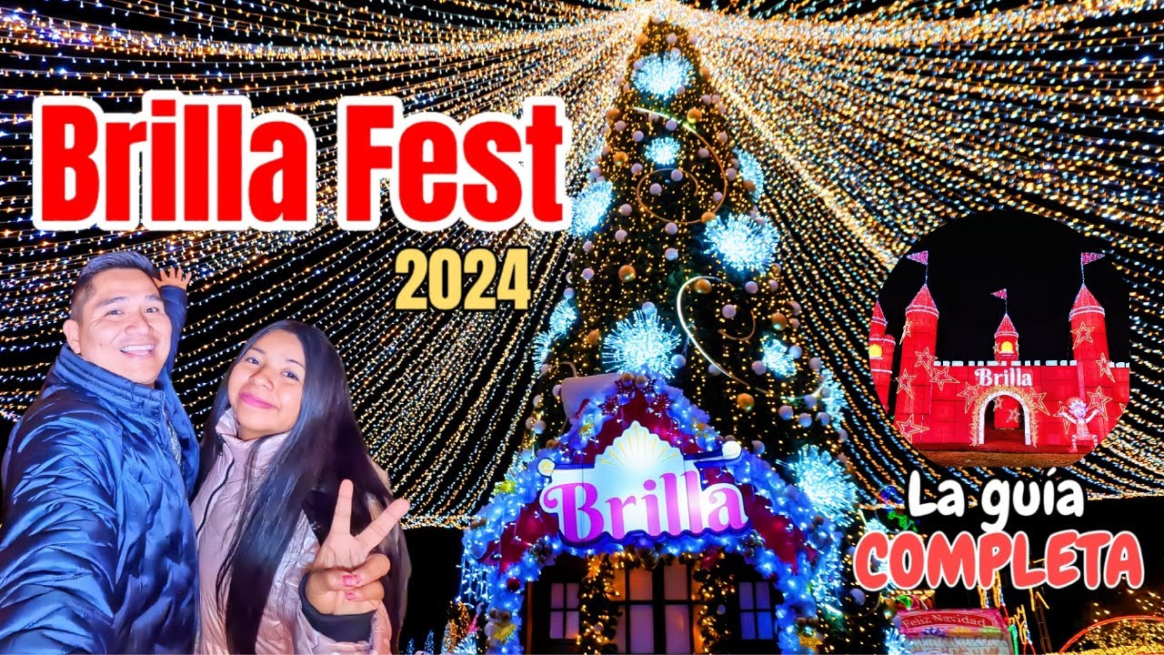 BRILLA FEST 2024 🔴 TE SORPRENDERÁ su FESTIVAL de LUCES🌲Tunel giratorio, tren y pirotecnia 🇲🇽