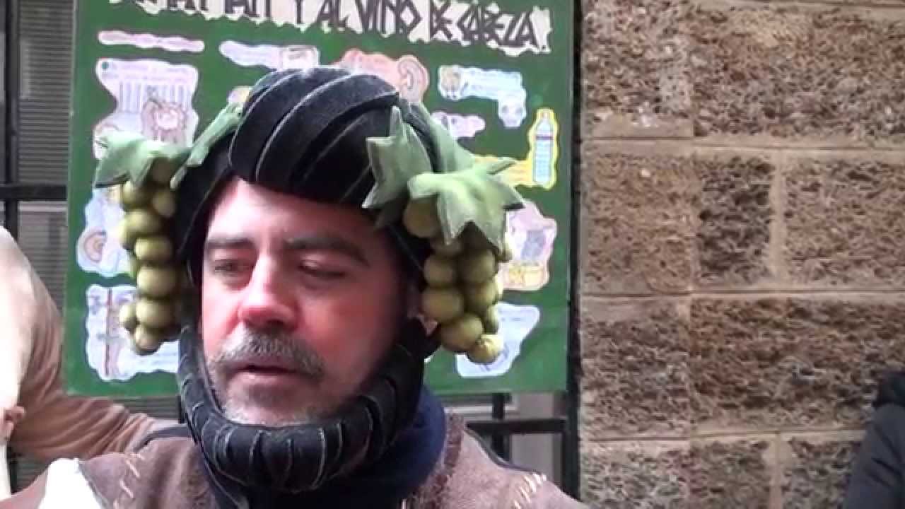 Al pan pan y al vino de cabeza, romancero de Cádiz. Carnaval de Cádiz 2015.