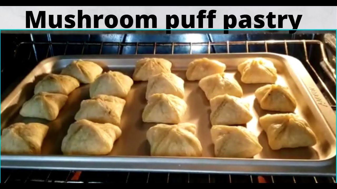 #Mushroom#pastry# Mushroom puff Pastry Recipe||A Delicious snack and easy Appetizers !!