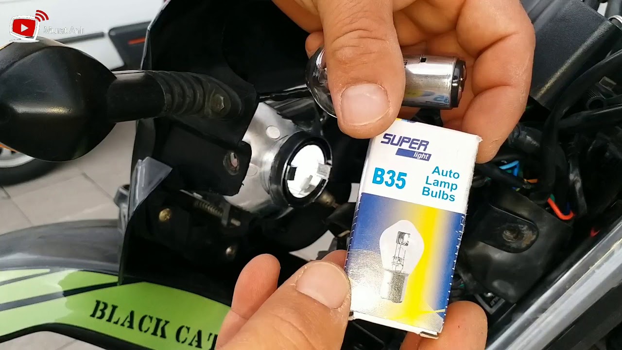 Motorsiklet Ön Lamba Ampulü Nasıl Değiştirilir(Kuba Black Cat)