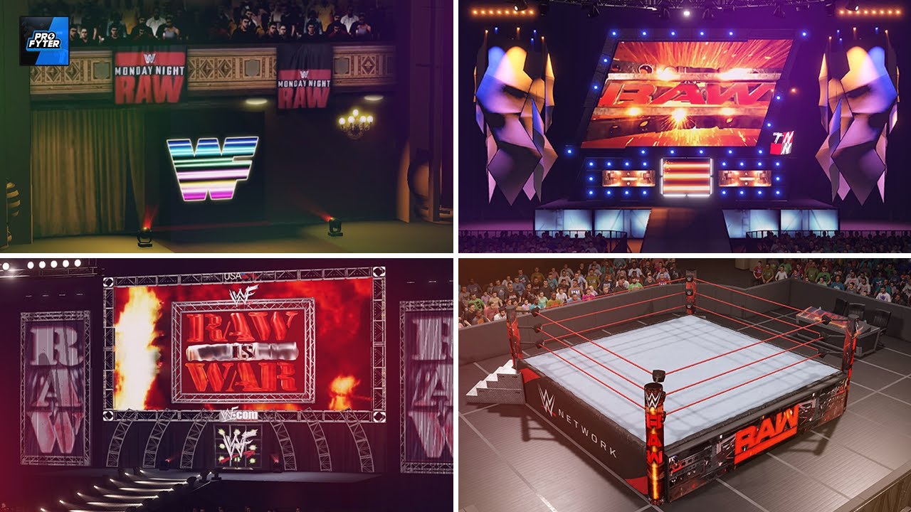 Все этапы WWE RAW (1993–2022) | WWE 2K22