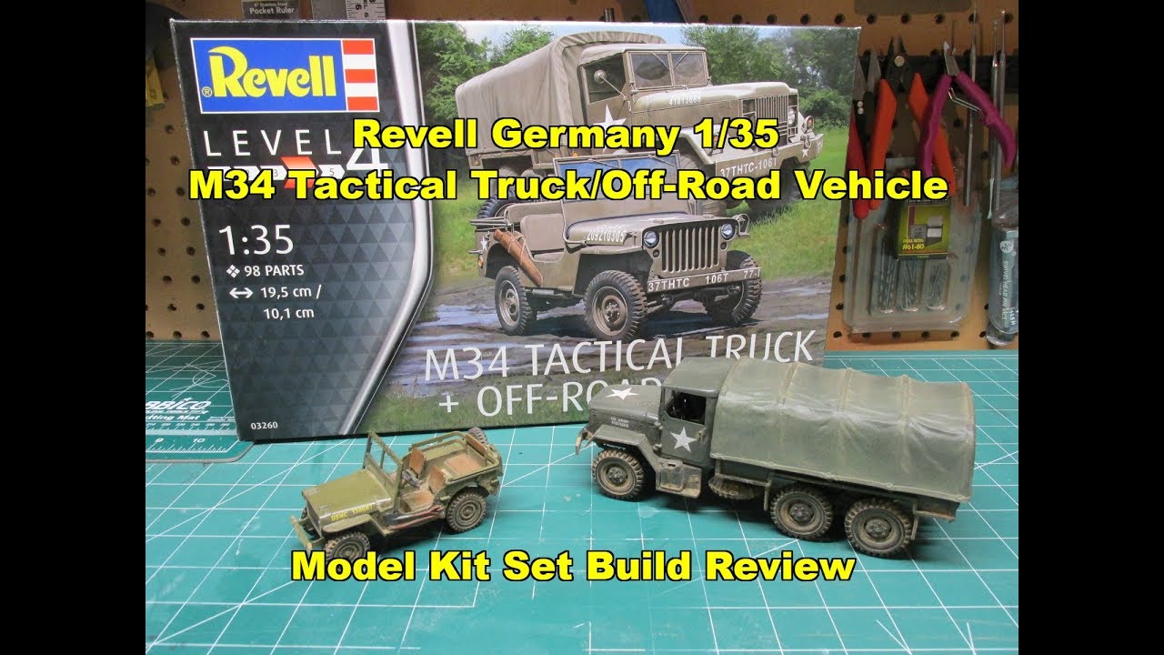 Revell Germany 1/35 M34 Tactical Truck/Off Road Vehicle Model Kit Review Build 03260