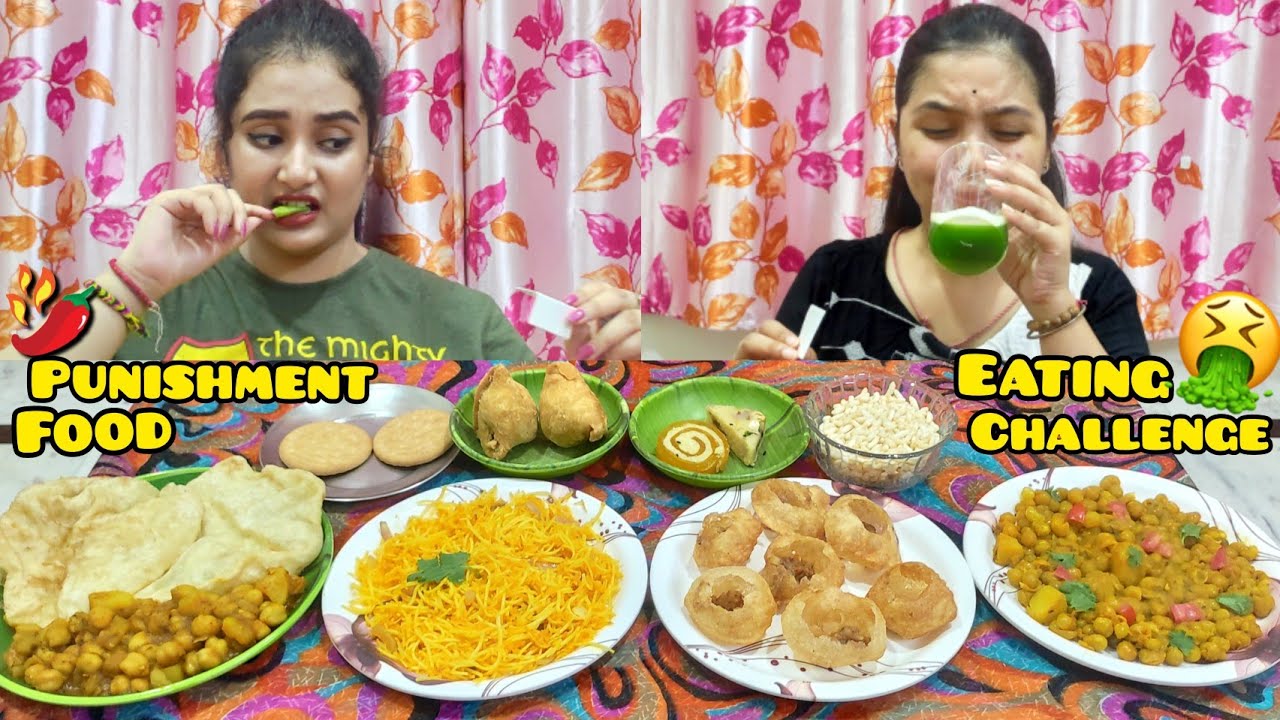 Punishment Food Eating Challenge In A Different Way | Punishment Food Eating Challenge