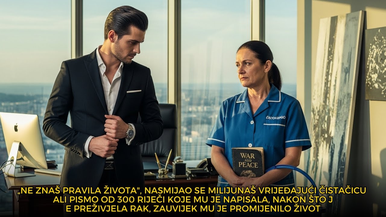 „Ne znaš pravila života“, nasmijao se milijunaš — dok ga čistačica nije naučila lekciju poniznosti…