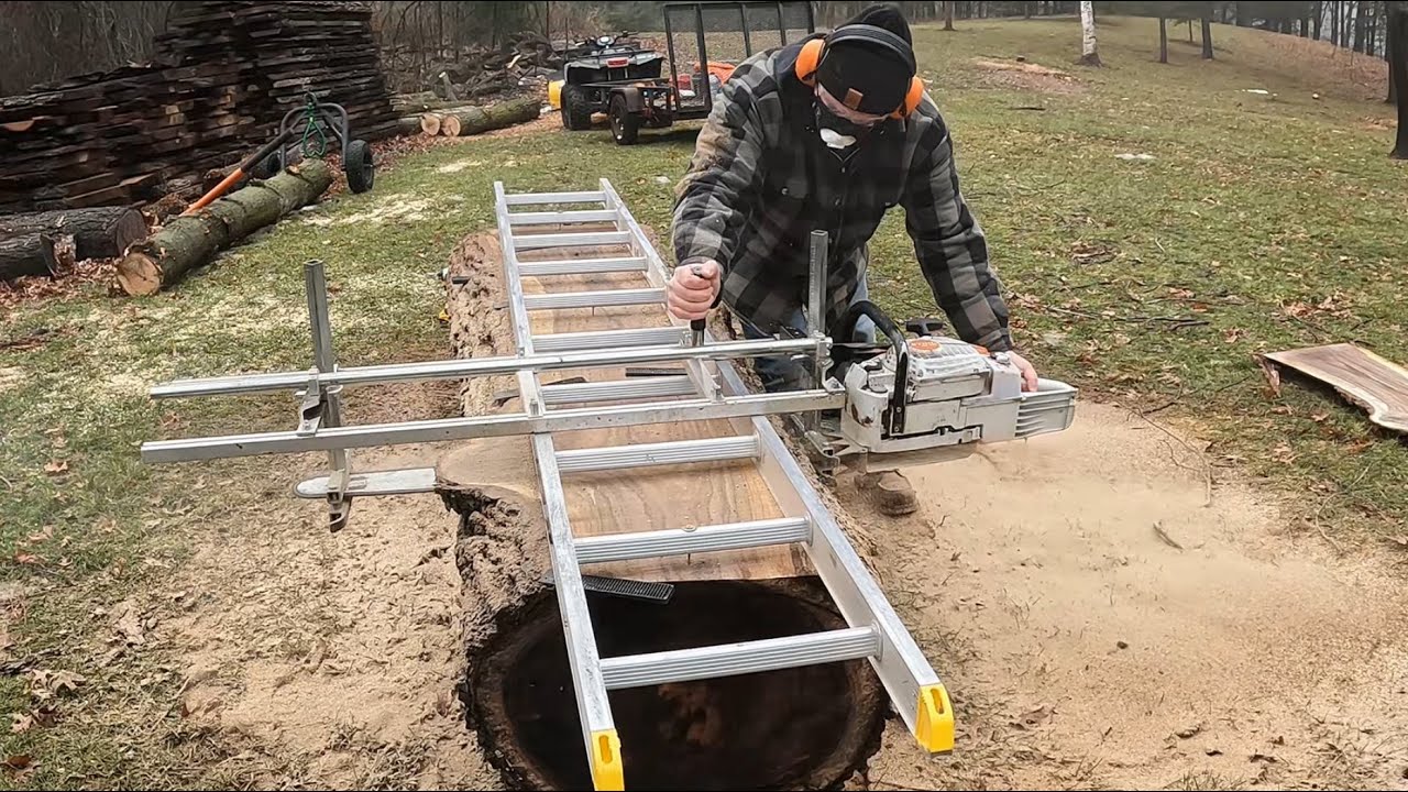 The Most Beautiful Black Walnut Log I&rsquo;ve Ever Milled! | Chainsaw Milling Art