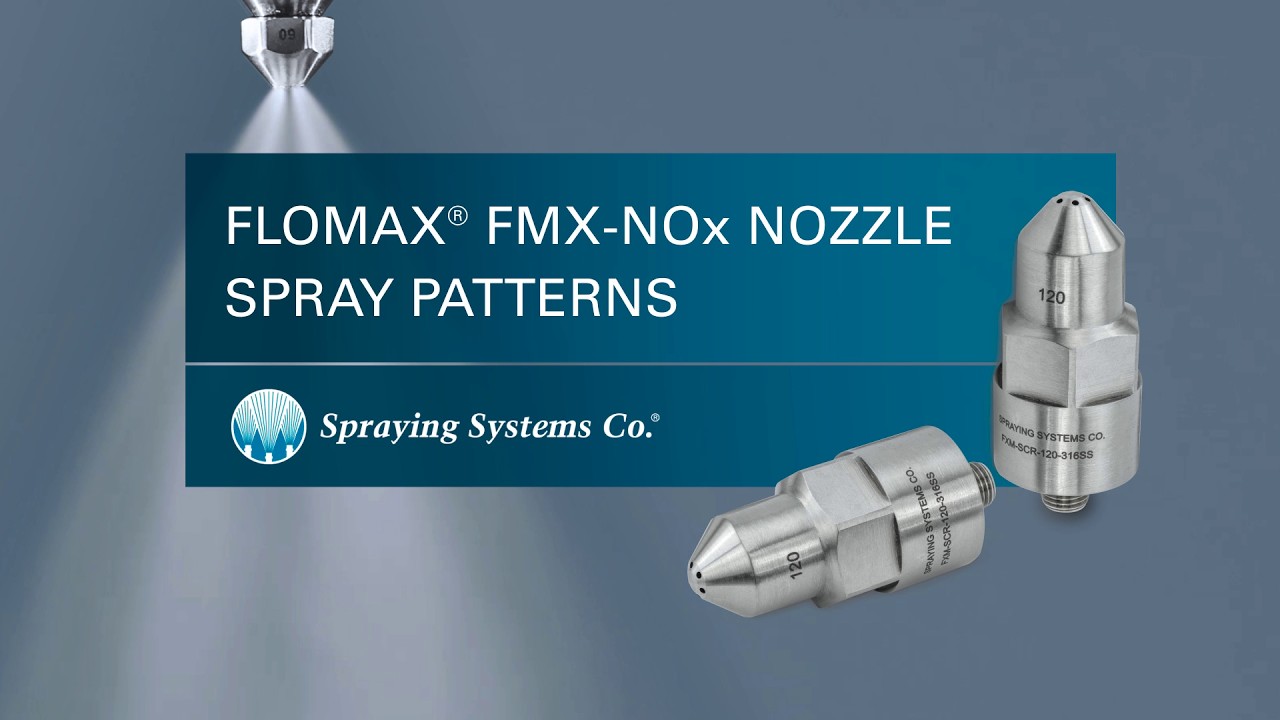 FloMax FMX-NOx Nozzle Spray Patterns