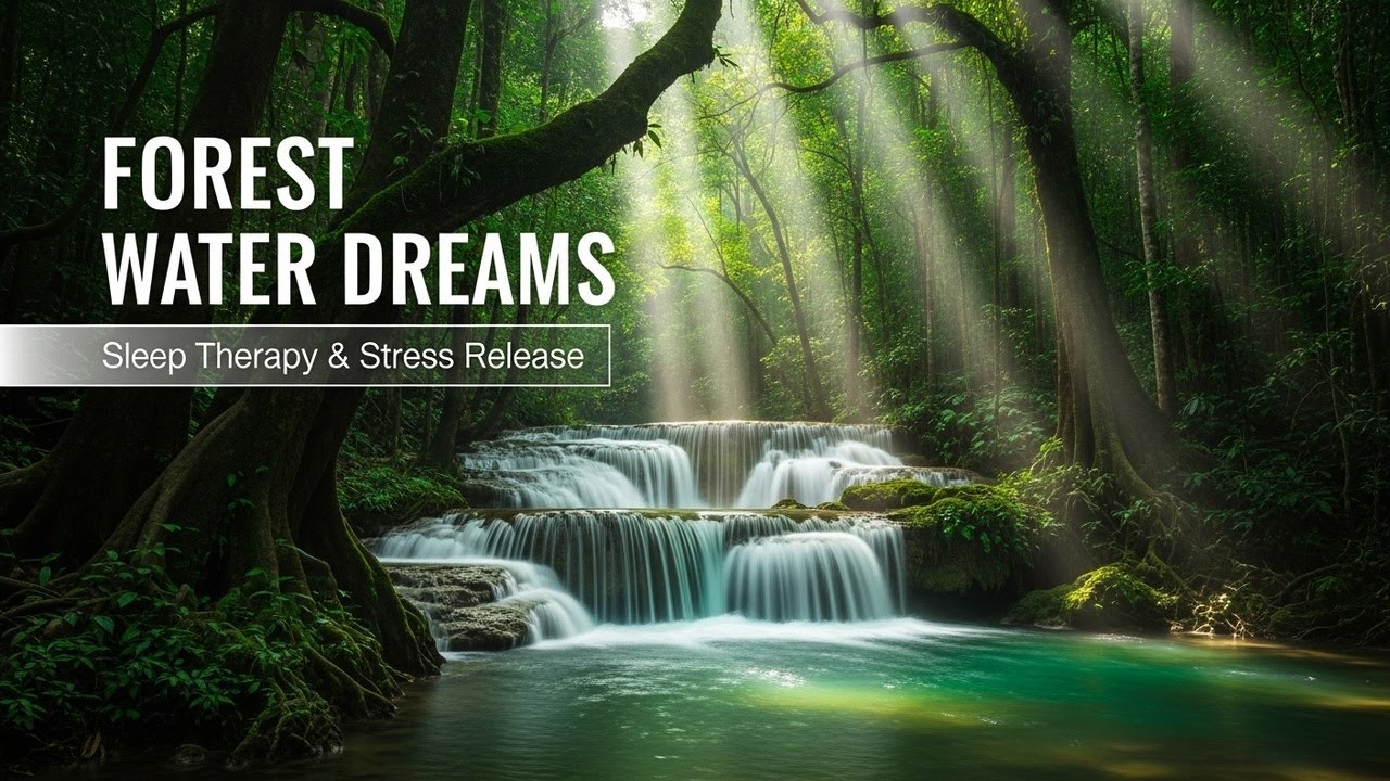 Healing Forest Ambience with Gentle River Flow for Study Sleep Relaxation Meditation and Inner Calm