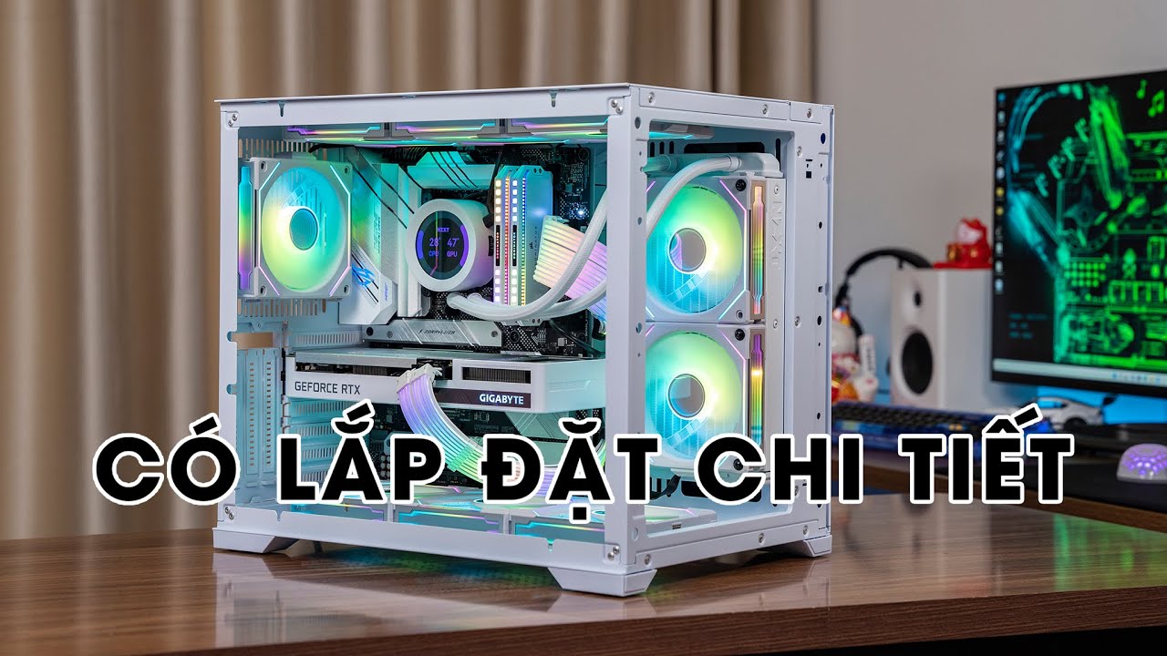 Lắp cấu hình full trắng cực đẹp, fan và dây Lian Li, tản NZXT