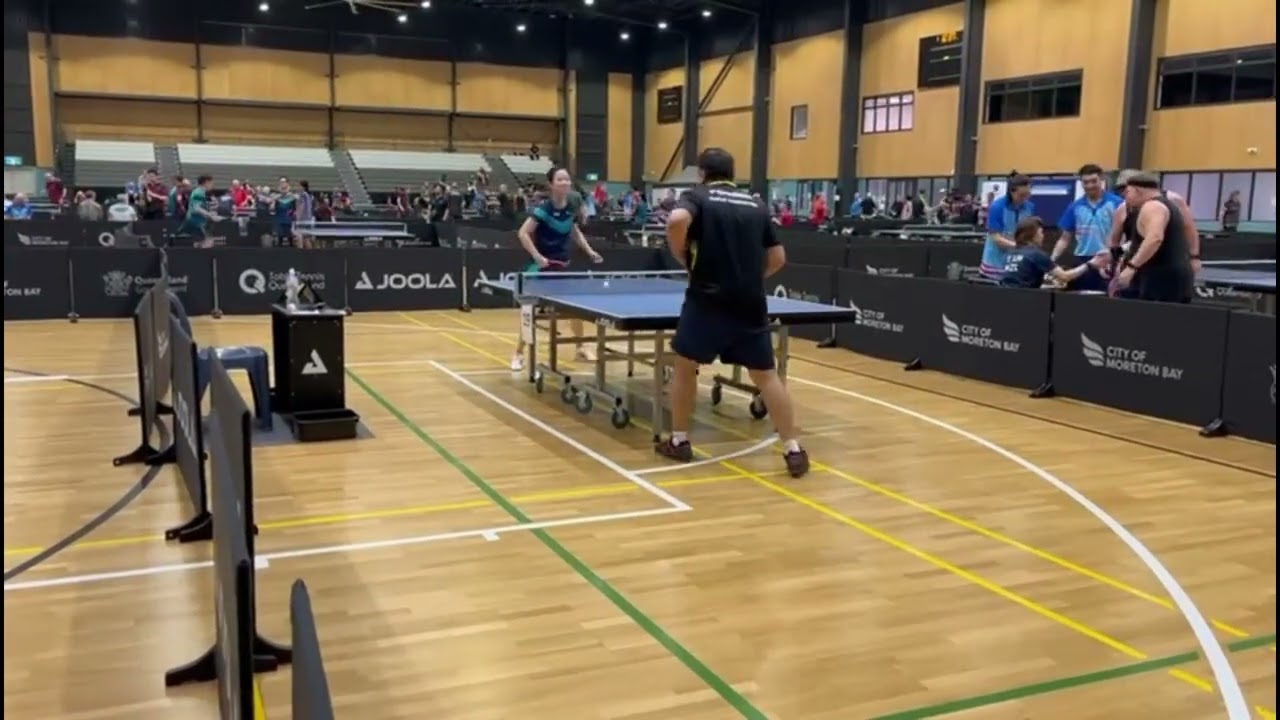 Practice games with Zyana Zhou at National Australian Veterans Brendale 2025
