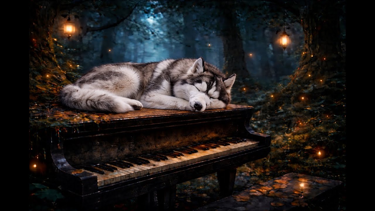 The Coziest Lofi Ever 🐾 Sleeping Dog on Piano | Relax, Study, Sleep