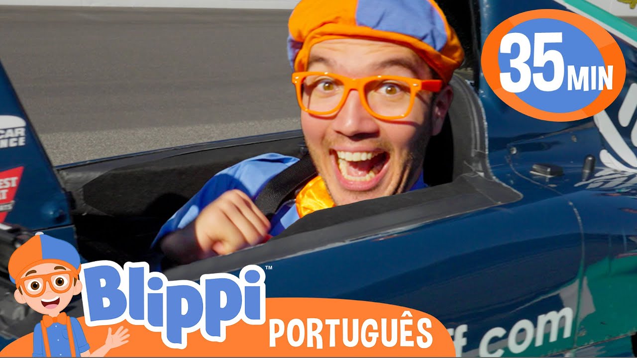 Blippi Explora um Carro de Fórmula 1! | Melhores Episódios do Blippi! | Vídeos Educativos