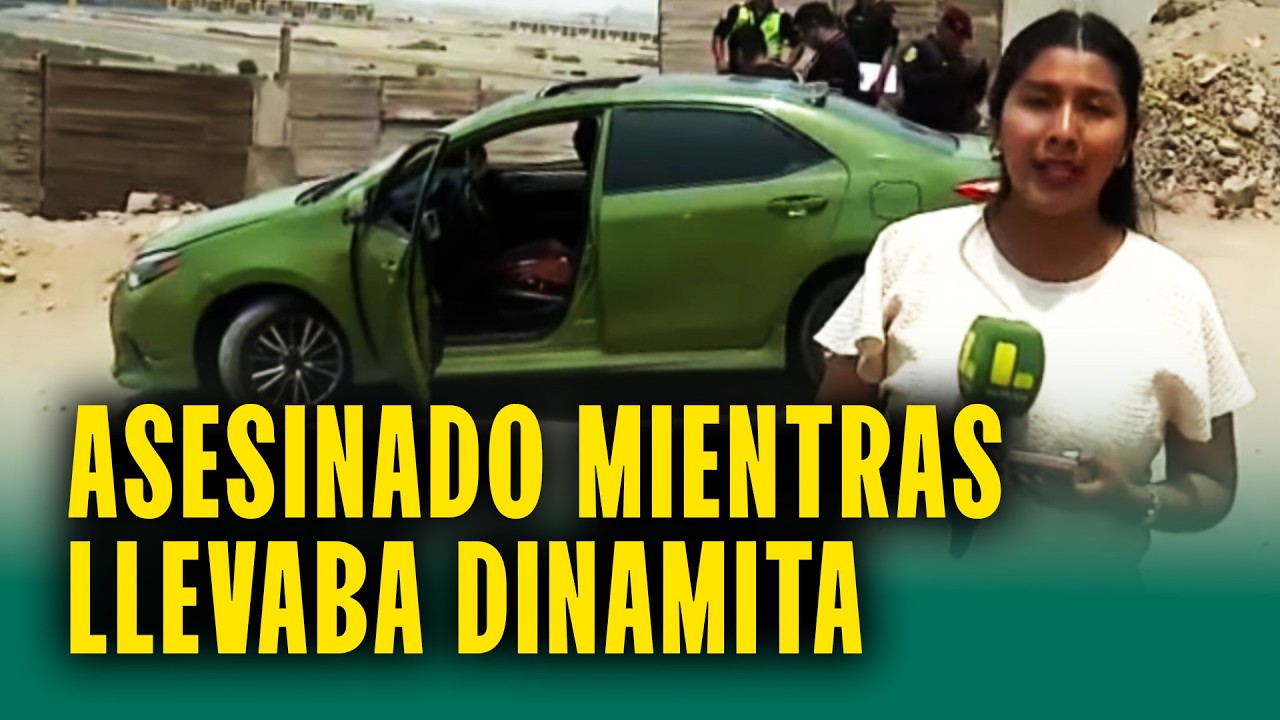 Acribillan a sujeto en un carro: Tenía dinamita, réplicas de armas y un chaleco con logo de policía