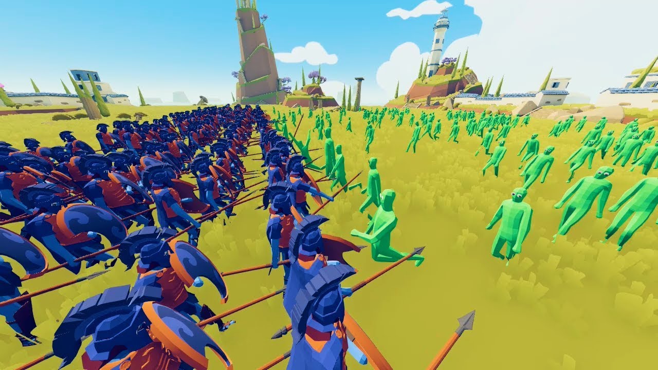 Can 300 Spartans stop the Zombie Plague in TABS? - Totally Accurate Battle Simulator Mods