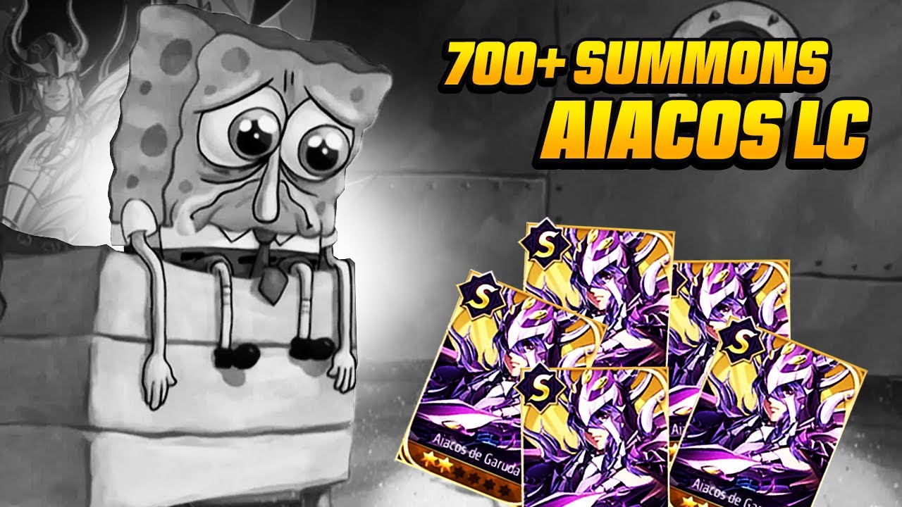 NUNCA VOU PEGAR NO PIT! PEGUEI NO PIT... 700+ SUMMONS AIACOS LOST CANVAS | Saint Seiya Awakening