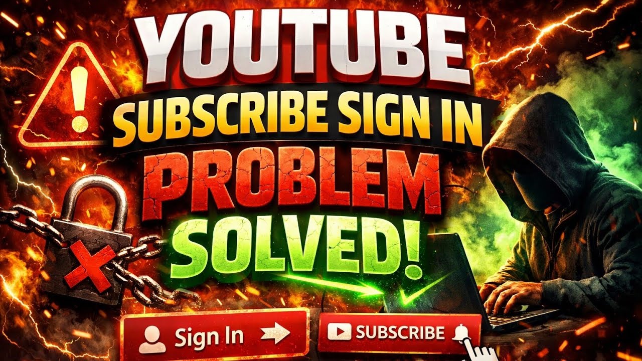 " YOUTUBE SUBSCRIBE  SIGN IN PROBLEM SOLUTION 📈🎀   " YOUTUBE SUBSCRIBE SIGN IN  KA PROBLEM KHATAM  "