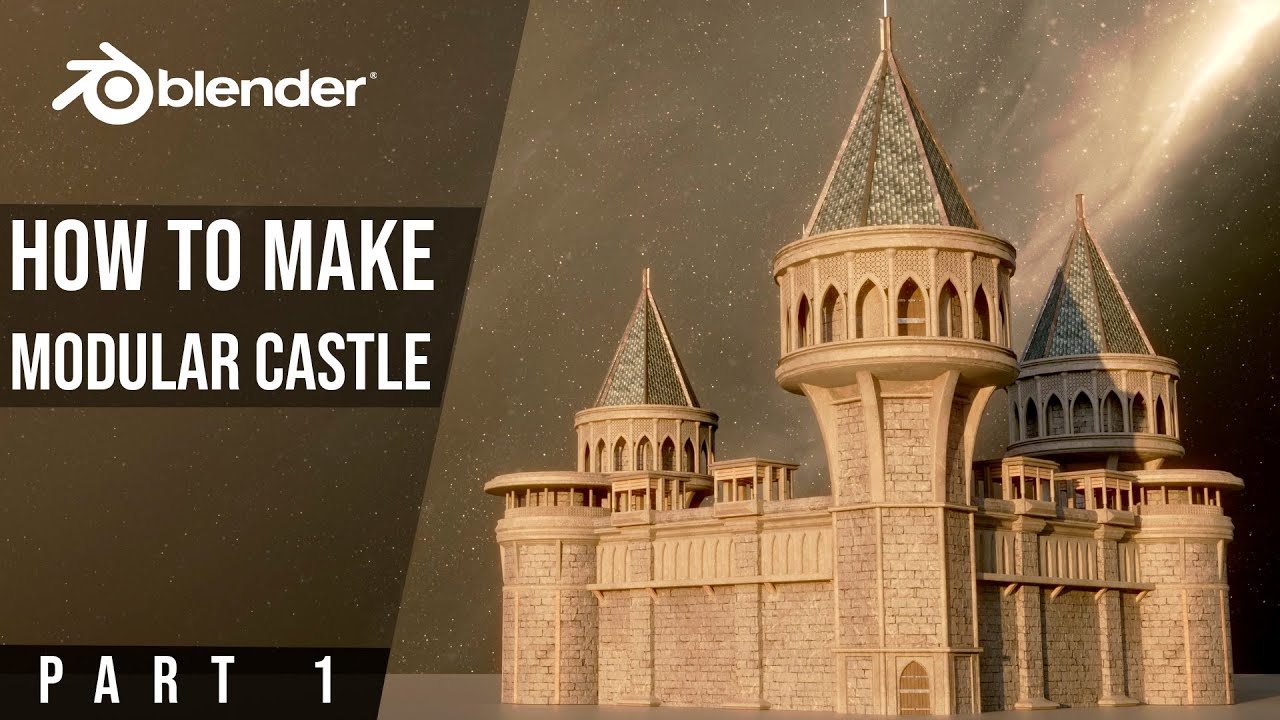 Создание модульного замка в Blender (1) / How to make a modular castle in Blender (1)