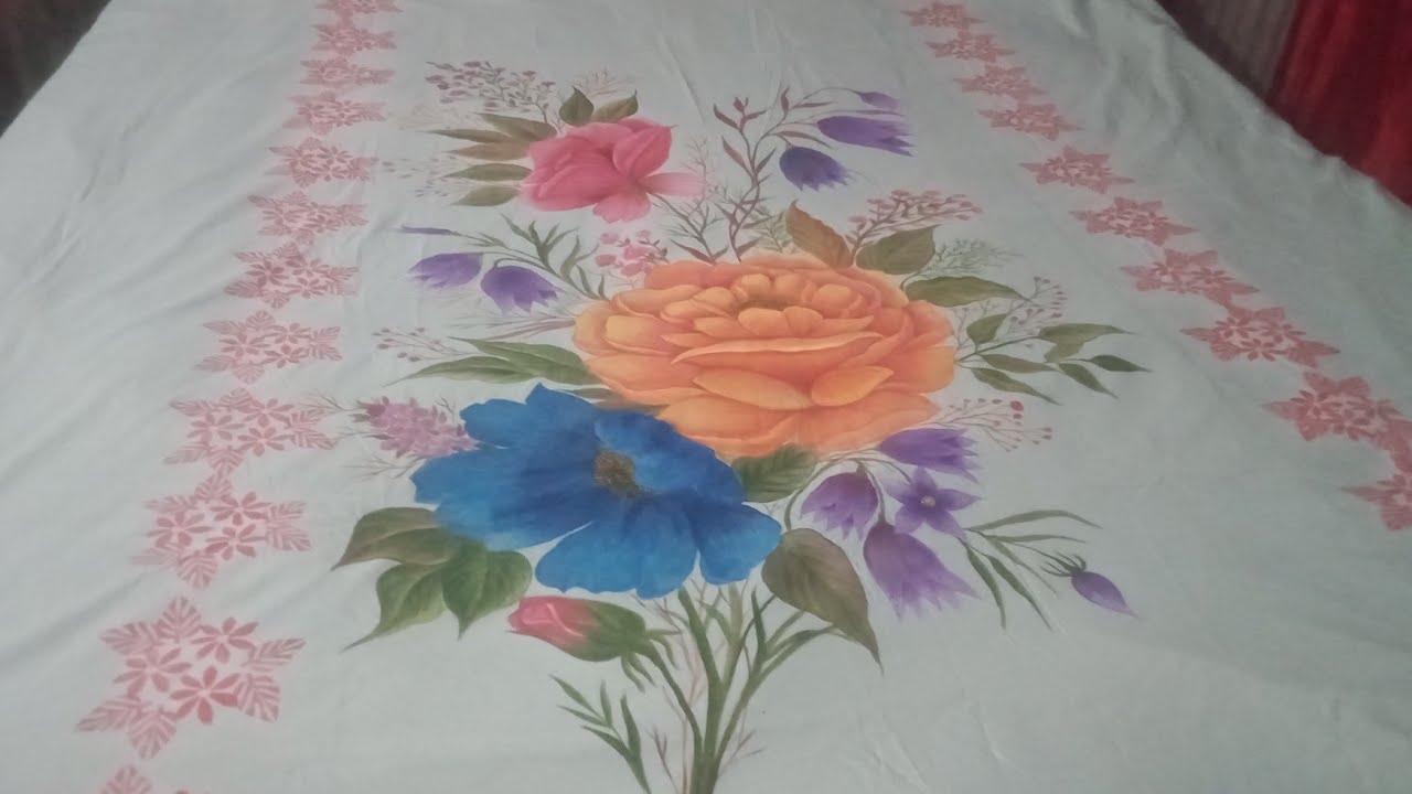 How to make beautiful bedsheet ❤️
