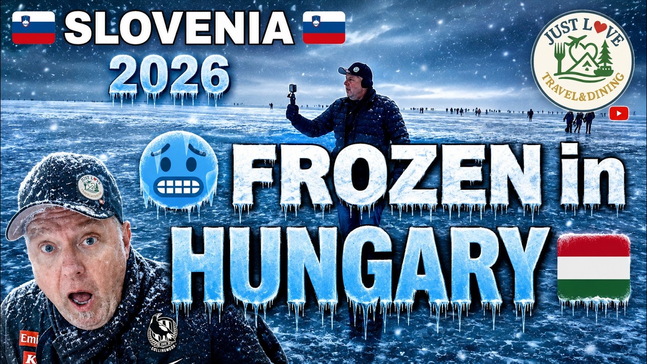 HUNGARY - Lake Balaton FROZEN in Si&oacute;fok!