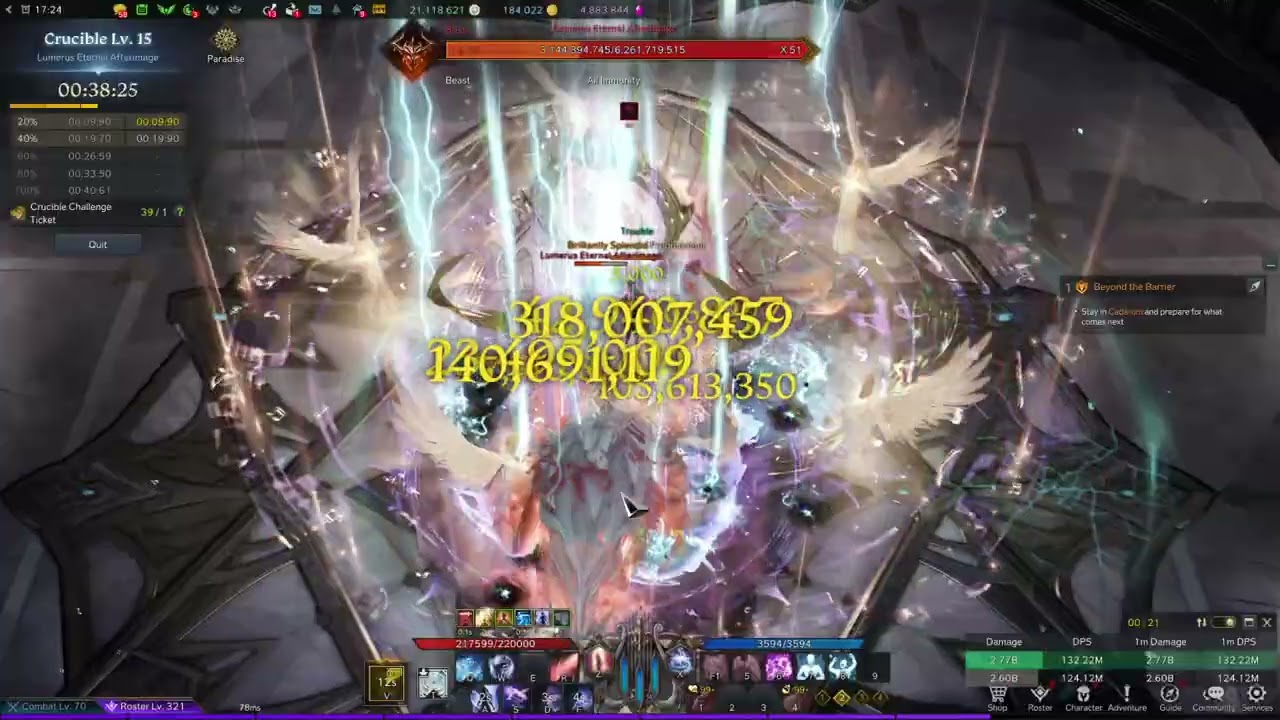 Lost Ark Paradise S3 Crucible 15 on Bard in 39.90