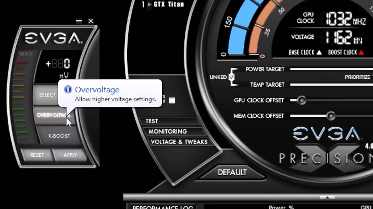 Overclocking GeForce GTX TITAN with EVGA Precision X 4.0.0