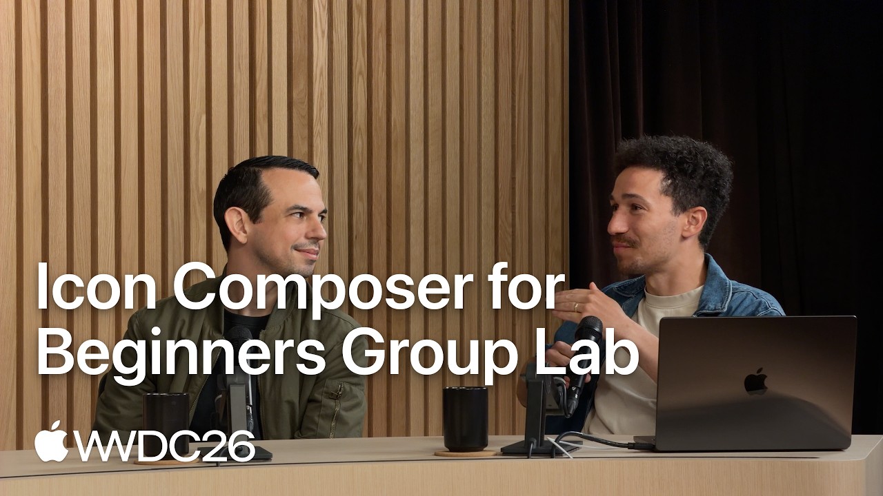 WWDC26: Icon Composer for Beginners Group Lab | Apple