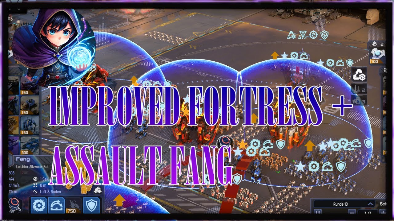 Seltene Konstellation! Improved Fortress mit Assault Fangs im Headbutt! | Mechabellum 1v1 [REPLAY]