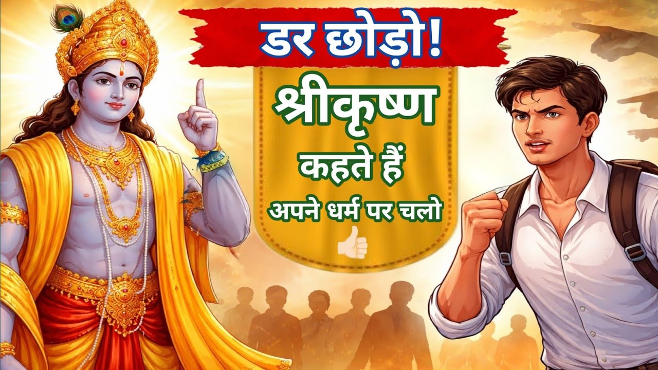 डर छोड़ो! श्रीकृष्ण कहते हैं अपने धर्म पर चलो | Shree krishna Motivation Speech | Motivational Scope