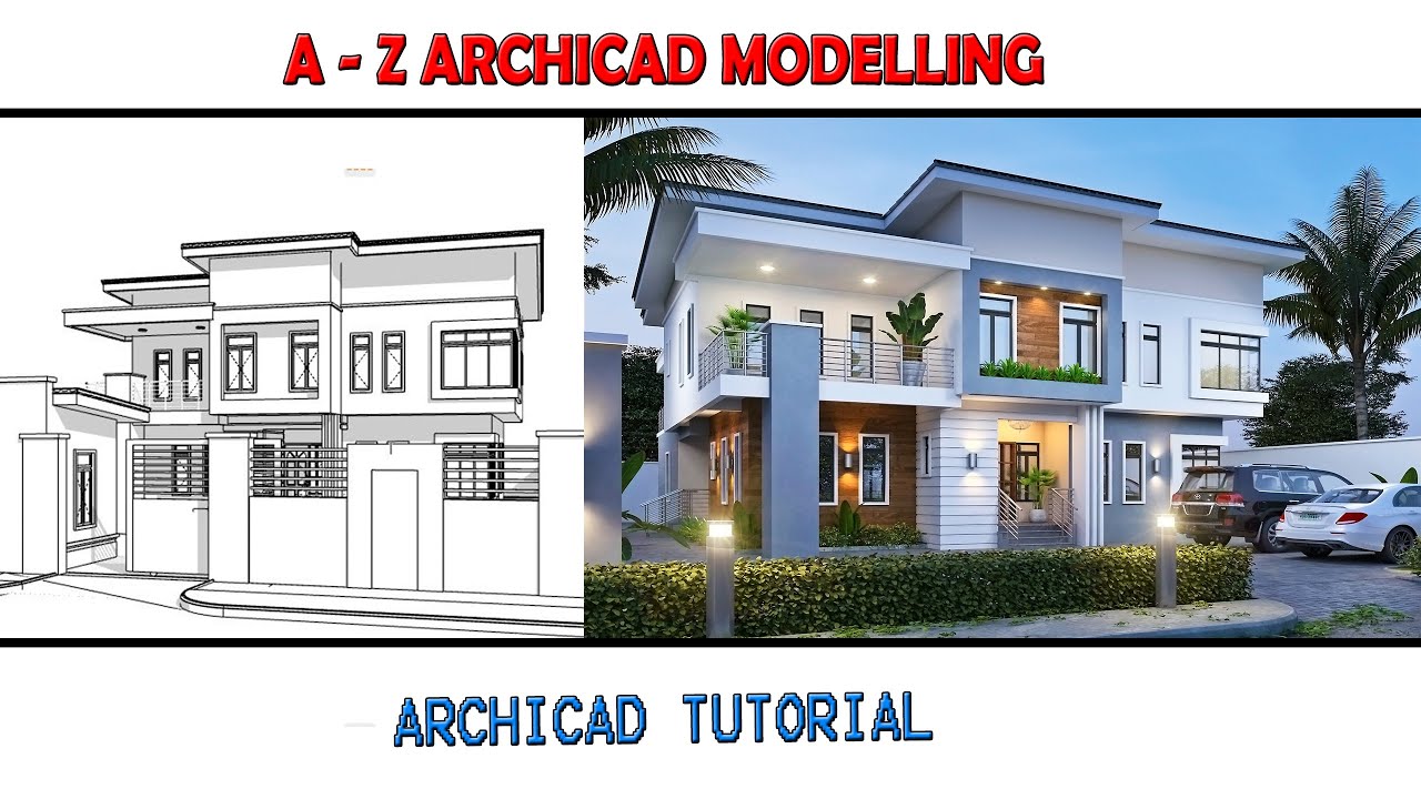 A - Z (PART 1)ARCHICAD MODELING TUTORIAL #archicad #tutorials