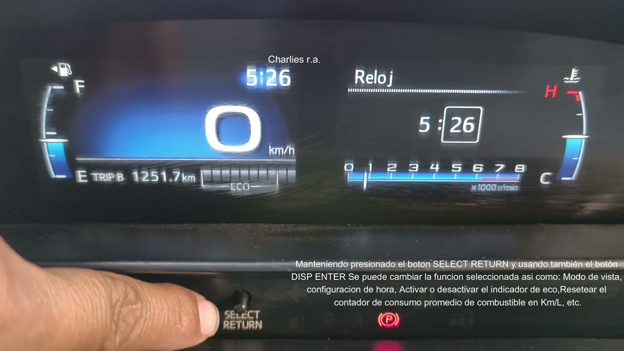 Configuración de Pantalla de Toyota Etios