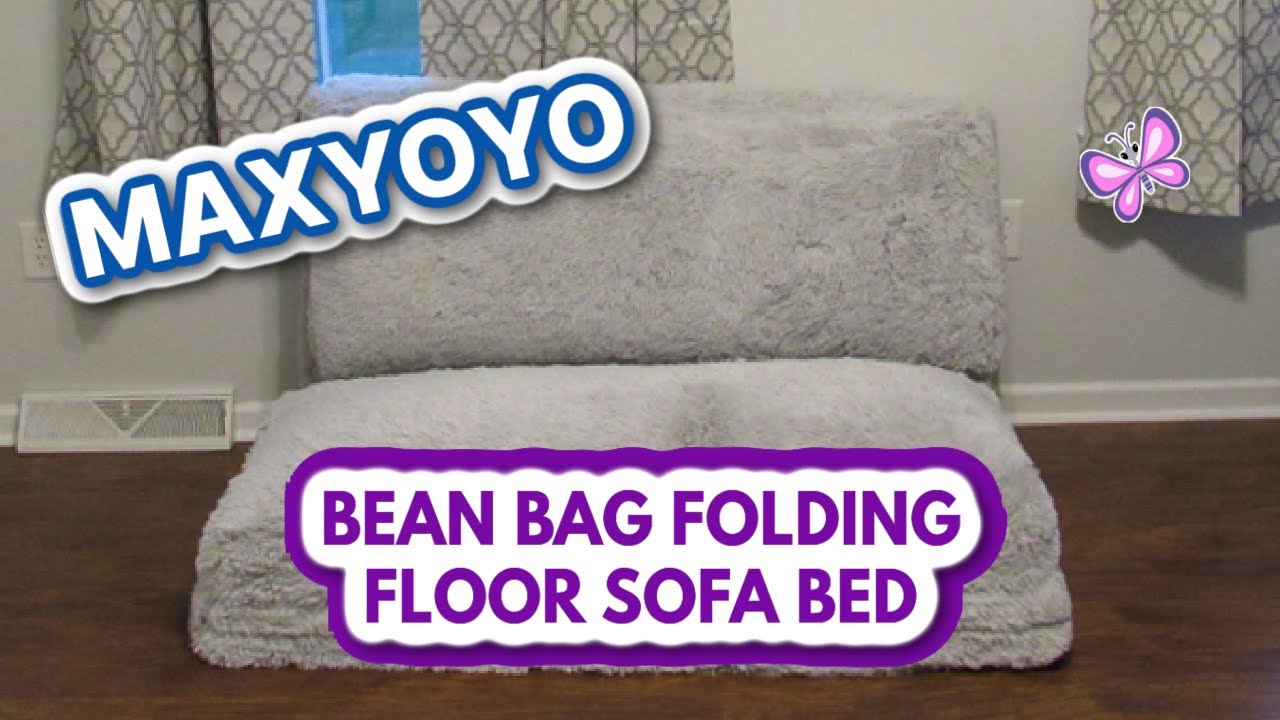 MAXYOYO Bean Bag Folding Floor Sofa Bed Review!