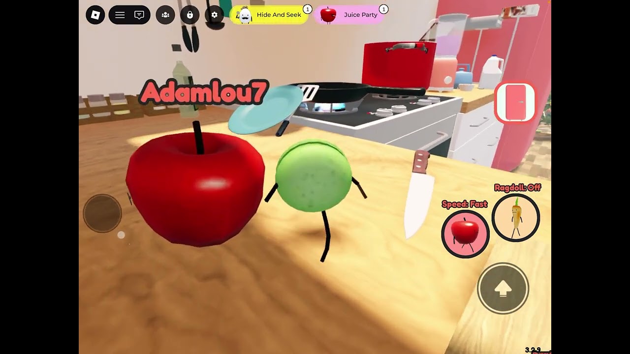 Playing a fruit game!!! (Roblox) (massimo)