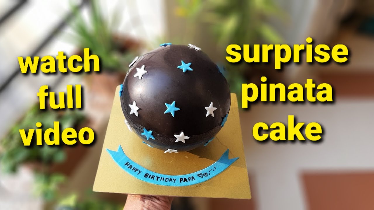 how to make sphere pinata cake  || pinata cake easy and quick video|| surprise cake #trending