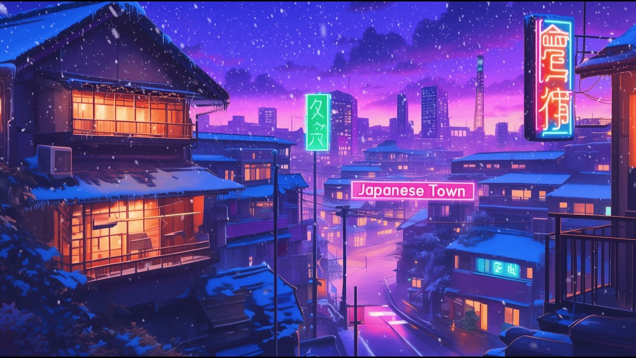 Rain Lofi Hip Hop Beats for Study, Sleep & Focus | 80s & 1990 | The Japanese Town
