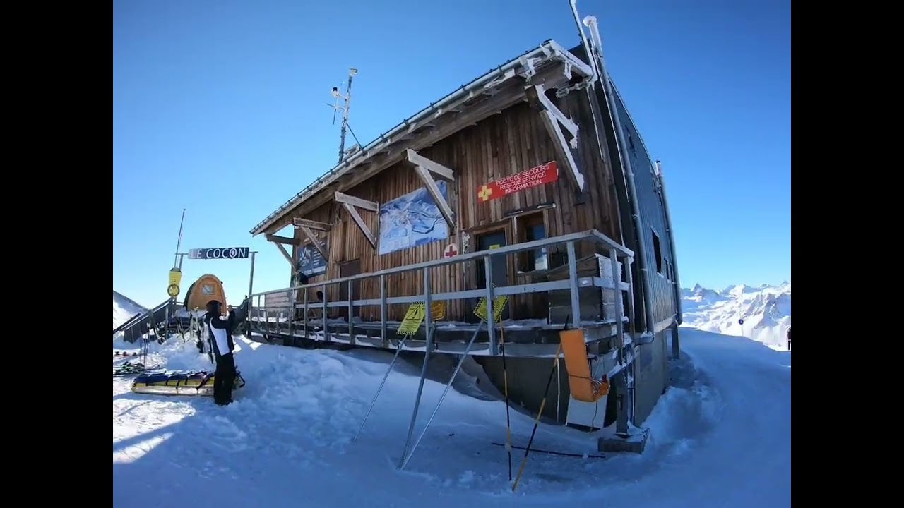 Valfrejus La Punta Bagna. Alps January 2022