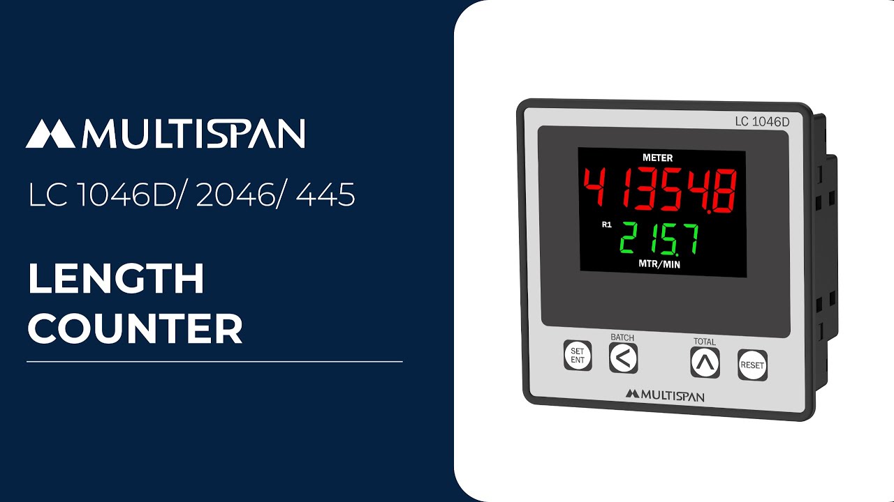 Multispan Length Counter: LC 1046D Product Guide