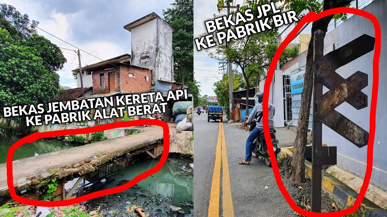 JALUR KERETA API DARI STASIUN WONOKROMO SURABAYA BERCABANG KE PABRIK BIR & ALAT BERAT | PART 2