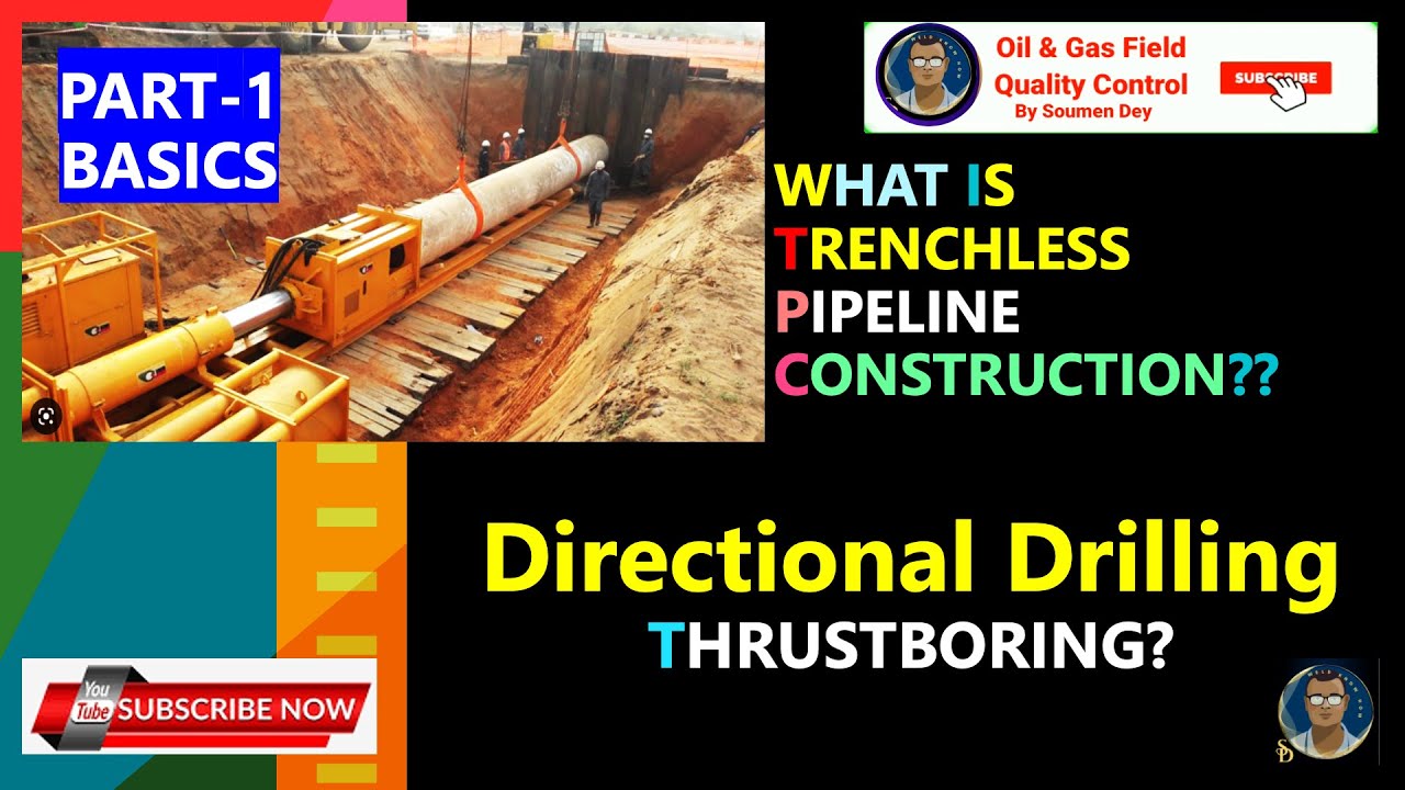 What is Trenchless Pipeline Construction? Thrust Boring || What is Micro Tunneling?