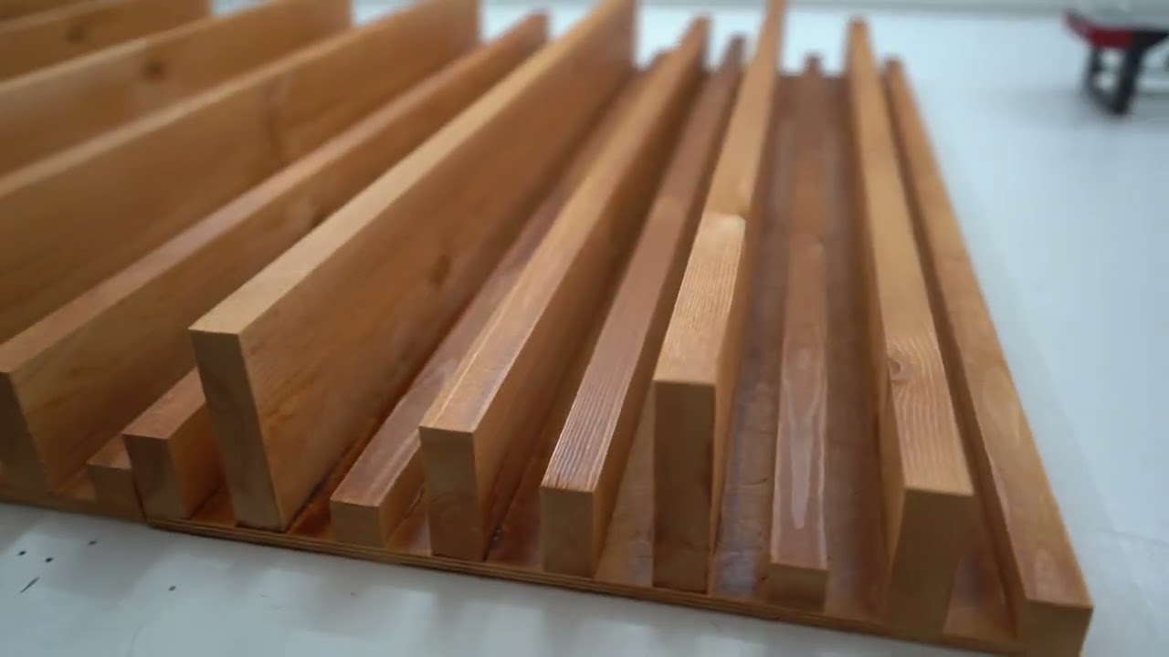 Striped Acoustic Diffuser | Modern Wooden Sound Solution for Enhanced Acoustics