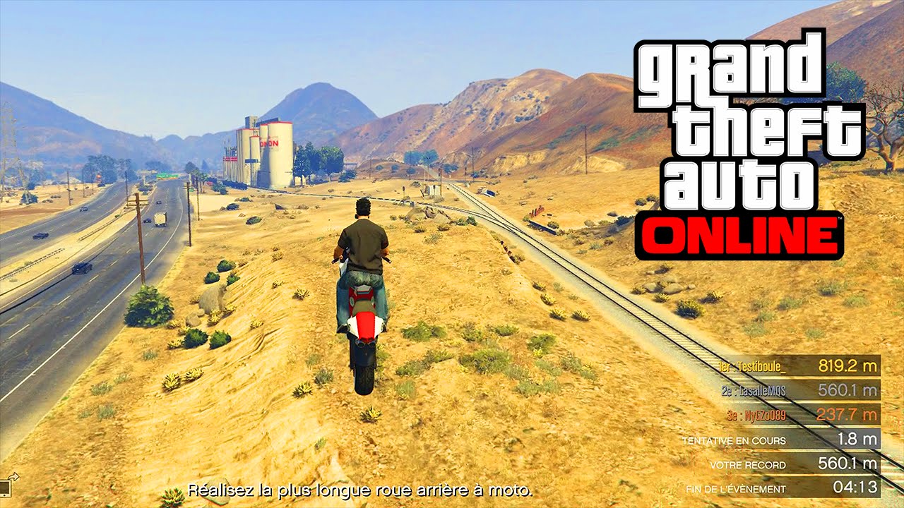 ROUE ARRIERE RECORD BATTU GTA 5 ONLINE