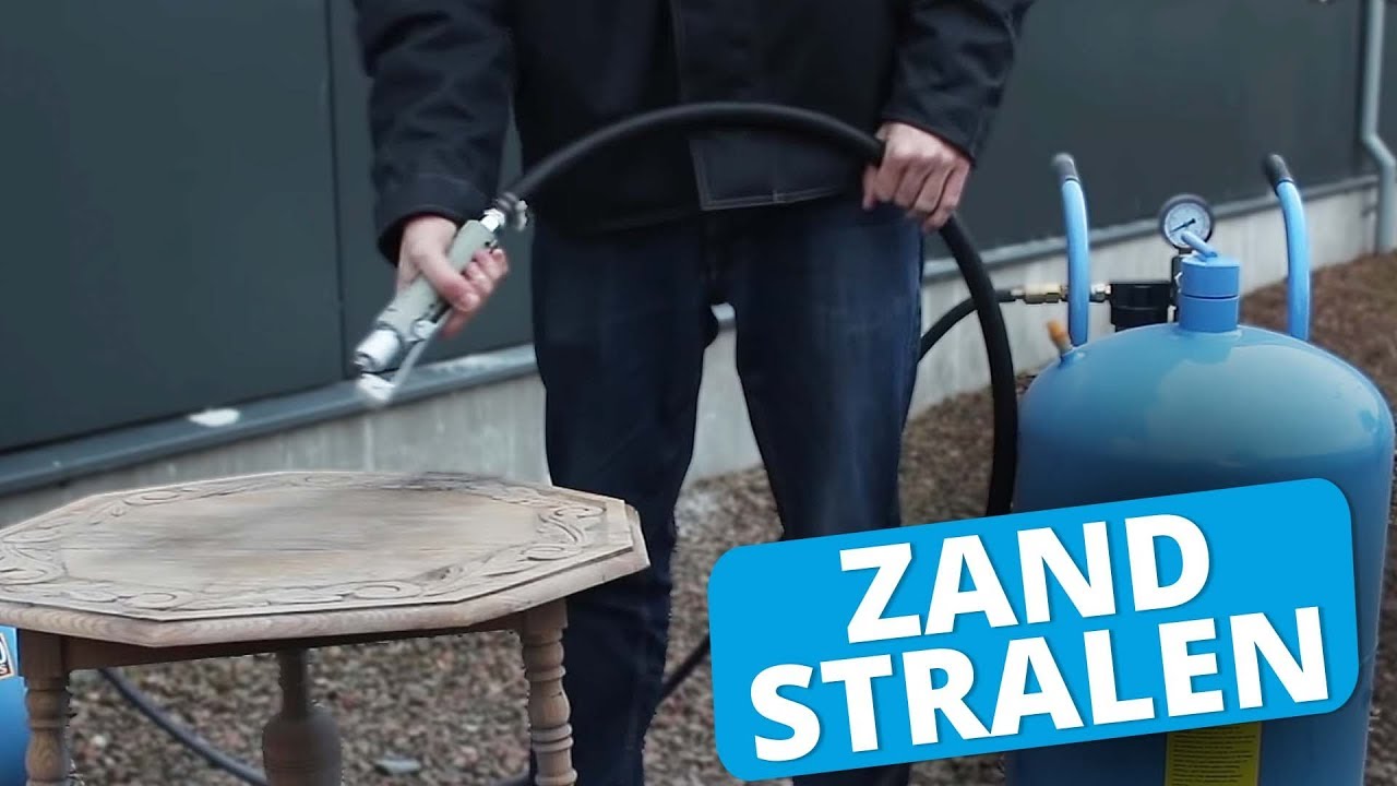 Zandstralen met een straalketel - Hoe doe je dat? - Meubels stralen | Datona.nl