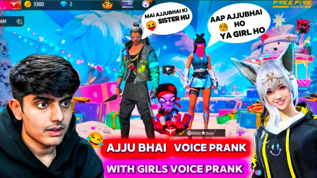 🔴 Ajju bhai Voice prank 😂 | With Girls voice prank 😂| Free fire | @TotalGaming093 @dreamer_sachin_ 